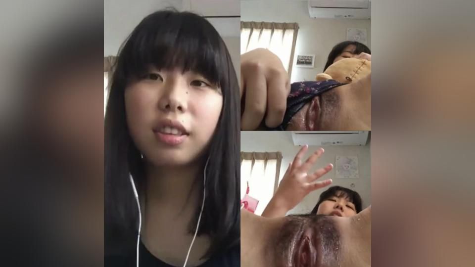 田舎の素人JDちゃんビデオ通話で大量潮吹きオナニー